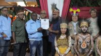 Relawan Papua Center deklarasikan dukung untuk pasangan capres-cawapres nomor urut 2, Prabowo-Gibran di kediaman Prabowo, Kertanegara IV, Kebayoran Baru, Jakarta Selatan, Jumat 19/1/2024. | Ist