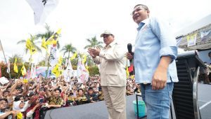 Calon presiden (capres) nomor urut 2, Prabowo Subianto, di Konsolidasi dan Silaturahmi Relawan Kalimantan Maju untuk Ibu Kota Nusantara (IKN) di Pontianak, Kalimantan Barat (Kalbar), Sabtu, 20/1/2024. | Instagram @prabowo
