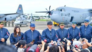 Presiden Joko Widodo (Jokowi) saat memberikan keterangan pers di Terminal Selatan Lanud Halim Perdanakusuma, Jakarta Timur, Rabu, 24/1/2024. | Dok - Biro Pers Sekretariat Presiden