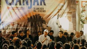 Calon presiden (capres) nomor urut 3, Ganjar Pranowo dalam acara Gelar Tikar Ganjar di Daerah Istimewa Yogyakarta (DIY), Minggu, 28/1/2024 | Instagram @ganjar_pranowo