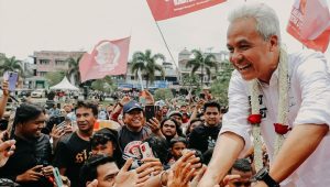 Momen calon presiden nomor urut 3 Ganjar Pranowo safari politik di Medan, Sumatra Utara | Instagram @ganjarpranowo