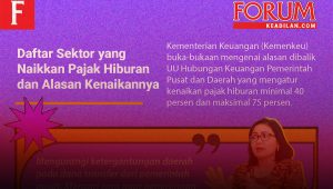 Ilustrasi Infografis Daftar Sektor yang Naikkan Pajak Hiburan dan Alasan Kenaikannya | Rahmad Fadjar Ghiffari/Forum Keadilan