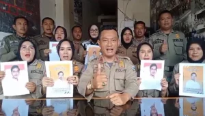 Tangkapan layar video Forum Komunikasi Banpol PP Kabupaten Garut dukung Gibran I Ist