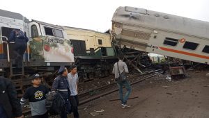 Kecelakaan KA Turangga jurusan Bandung-Surabaya dengan KA lokal Bandung Raya terjadi di Kilometer 180 antara Stasiun Haurpugur dan Cicalengka. | Ist