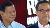 Capres nomor urut 1, Anies Baswedan dan Capres nomor urut 2, Prabowo Subianto dalam Debat Ketiga Pilpres 2024 | Youtube KPU RI