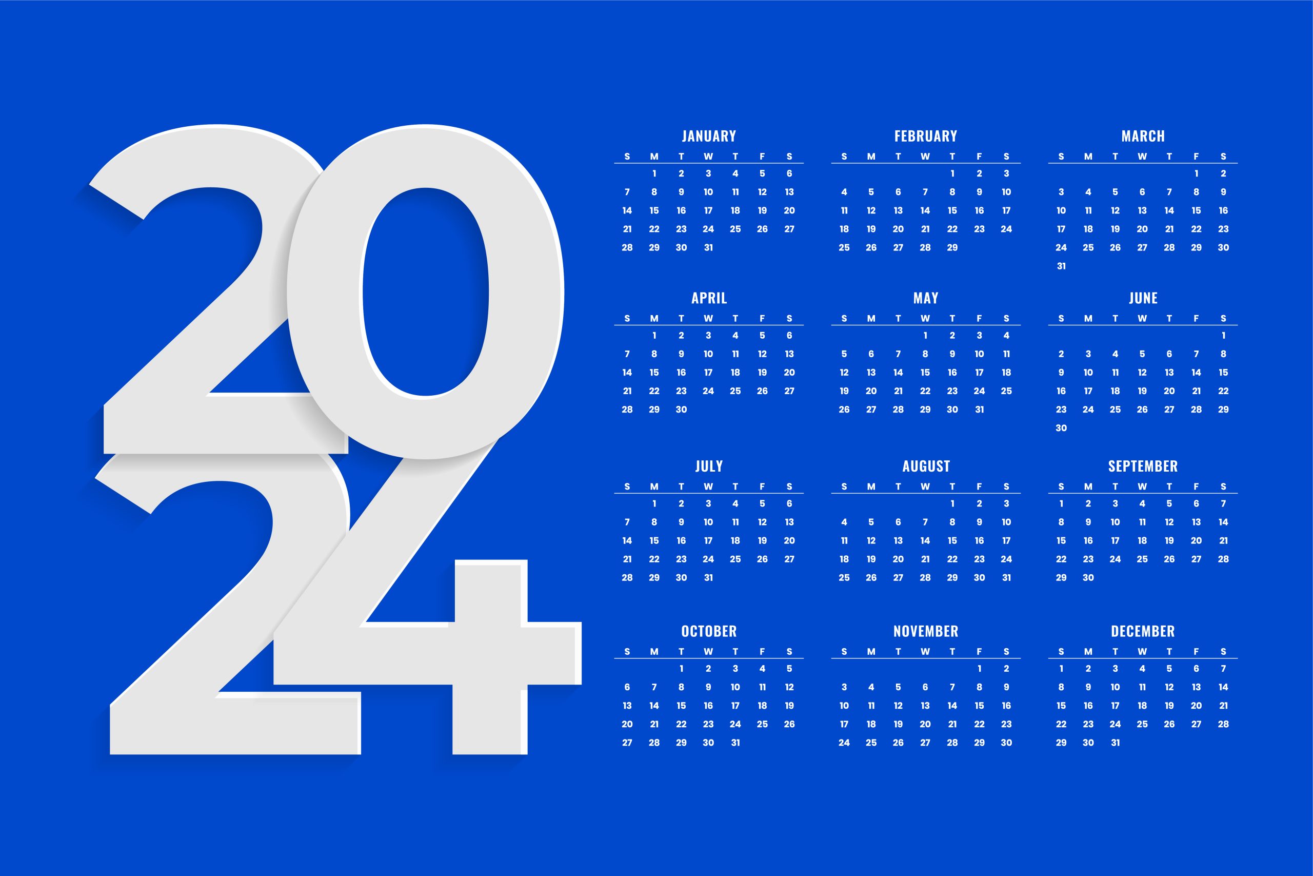 Ilustrasi kalender 2024 | ist