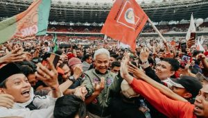 Calon presiden nomor urut 3 Ganjar Pranowo di kampanye akbar Ganjar-Mahfud di GBK, Senayan, Jakarta Pusat, Sabtu, 3/2/2024 | Instagram @ganjarpranowo