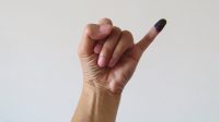 Ilustrasi tangan usai nyoblos Pemilu