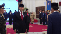 Presiden Joko Widodo (Jokowi) melantik Agus Harimurti Yudhoyono (AHY) dilantik sebagai Menteri Agraria dan Tata Ruang/Kepala Badan Pertanahan Nasional (ATR/BPN). | Youtube Sekretariat Presiden