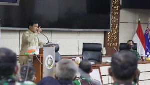 Menteri Pertahanan Republik Indonesia (Menhan RI) Prabowo Subianto