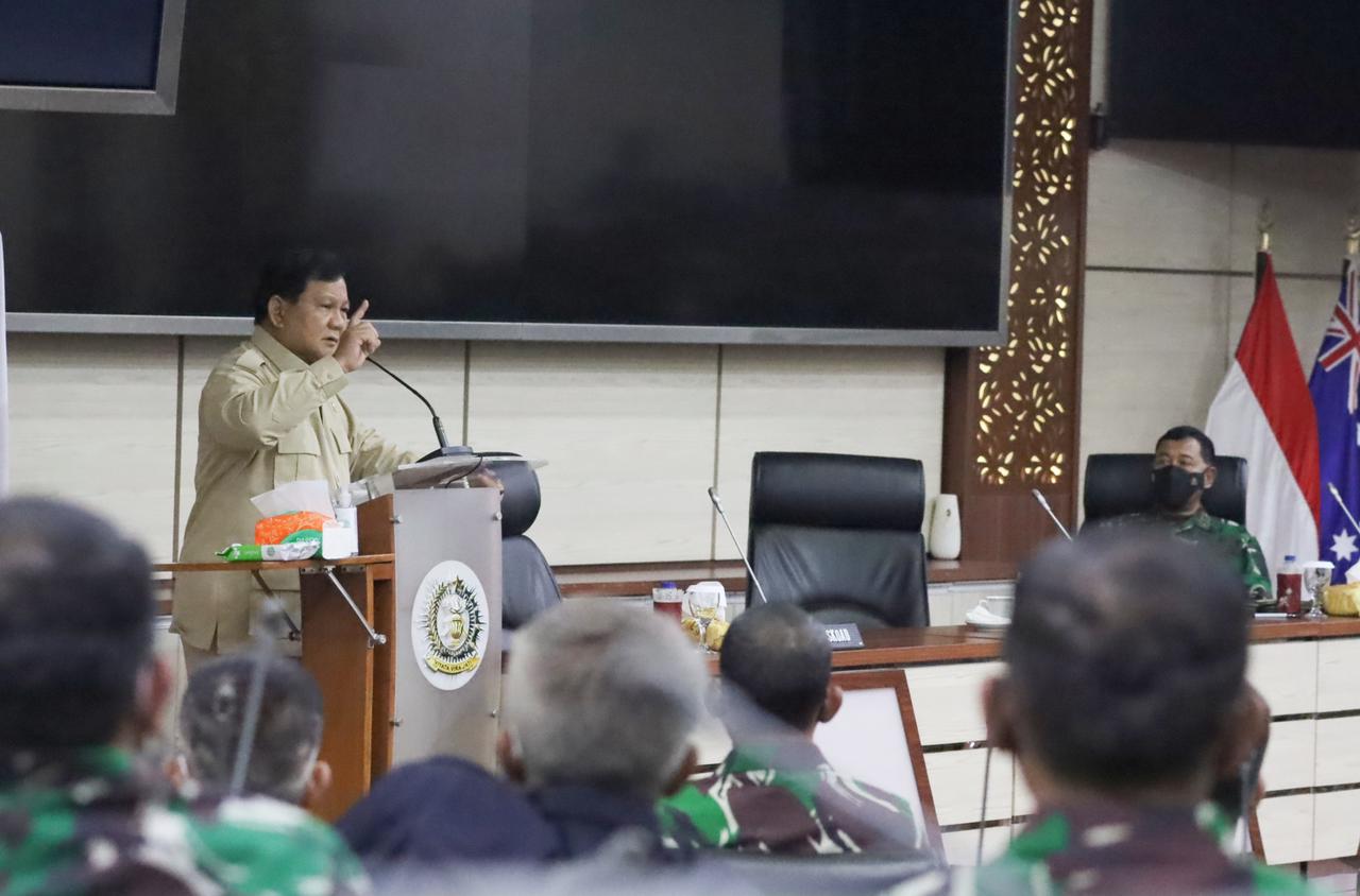 Menteri Pertahanan Republik Indonesia (Menhan RI) Prabowo Subianto