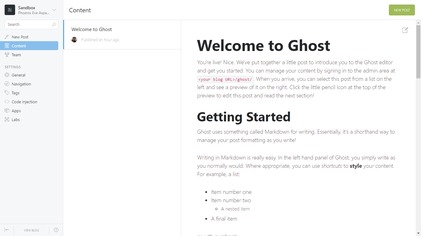 Platform Blog Ghost | Ist