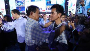 Calon presiden dan calon wakil presiden (capres-cawapres) nomor urut 2 Prabowo Subianto-Gibran Rakabuming Raka setelah pemungutan suara pada Rabu, 14/2/2024 malam | Instagram @fraksipartaigerindra
