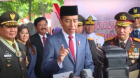 Presiden Joko Widodo (Jokowi) saat memberikan keterangan pers di Mabes TNI, Cilangkap, Jakarta Timur, Rabu 28/2/2024. | Youtube Sekretariat Presiden