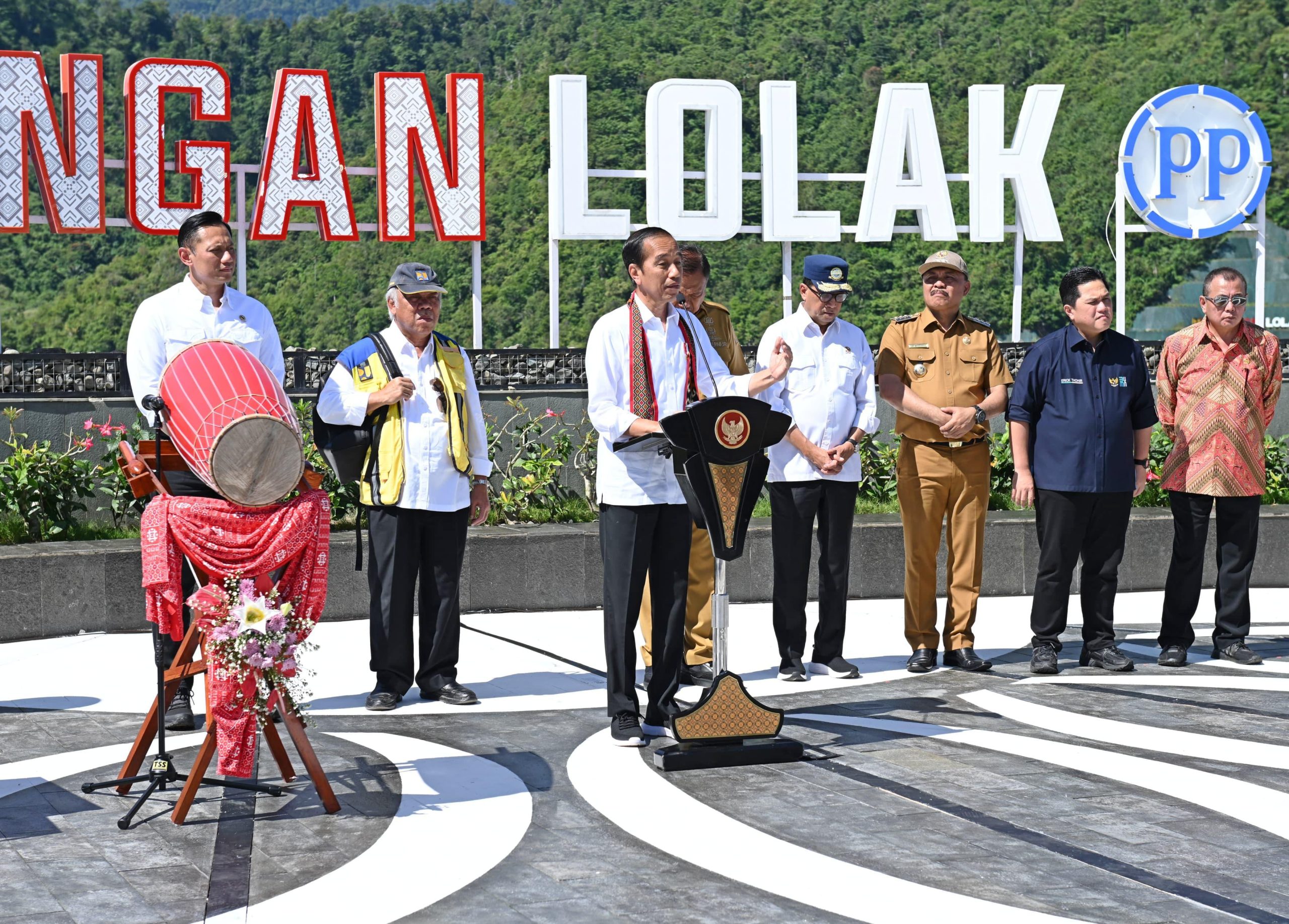 Presiden Joko Widodo telah meresmikan Bendungan Lolak di Kabupaten Bolaang Mongondow, Provinsi Sulawesi Utara pada Jumat, 23/2/2024. | Dok - Biro Pres Sekretariat Presiden