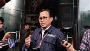 Kepala Bagian Pemberitaan KPK Ali Fikri di Gedung Merah Putih KPK, Jakarta Selatan, Rabu, 13/3/2024 | Novia Suhari/Forum Keadilan