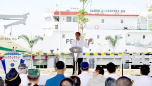 Presiden Republik Indonesia Joko Widodo (Jokowi) meresmikan rehabilitasi dan rekonstruksi Pelabuhan Wani serta Pelabuhan Pantoloan yang terletak di kawasan Teluk Palu, Sulawesi Tengah (Sulteng), Rabu, 27/3/2024 | dok. BPMI Setpres