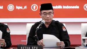 Ketua Komisi Pemilihan Umum Republik Indonesia (KPU RI) alam rapat pleno terbuka penetapan hasil Pemilu 2024 tingkat nasional hingga pemenang Pilpres 2024 di Kantor KPU, Rabu, 20/3/2024 malam | Youtube KPU RI