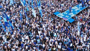 Partai Demokrat saat kampanye Pemilu 2024 | Instagram @pdemokrat