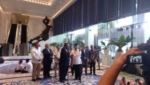 Ketua Umum Partai NasDem Surya Paloh menggelar pertemuan secara tertutup dengan Presiden terpilih 2024-2029 Prabowo Subianto di NasDem Tower, Cikini, Jakarta Pusat, Jumat, 22/3/2024.