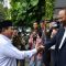 Presiden terpilih 2024-2029 Prabowo Subianto menyambangi Kantor DPP Partai NasDem di NasDem Tower, Cikini, Jakarta Pusat, 22/3/2024.