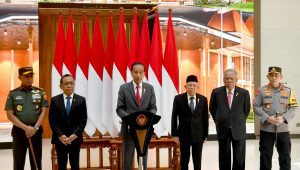 Presiden Joko Widodo (Jokowi) saat memberikan keterangan pers di Lanud Halim Perdanakusuma, Jakarta, Senin, 4/3/2024 | Dok - Sekretariat Presiden