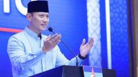 Ketua Umum (Ketum) Partai Demokrat Agus Harimurti Yudhoyono (AHY) saat pidato di Hotel St. Regis, Jakarta Selatan, Rabu, 27/3/2024. | Instagram @pdemokrat