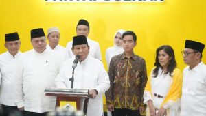 Presiden terpilih Prabowo Subianto setelah acara buka puasa bersama Prabowo Subianto-Gibran Rakabuming Raka di Kantor DPP Partai Golkar, Jakarta Barat, Jumat, 29/3/2024. | Instagram @golkar.indonesia