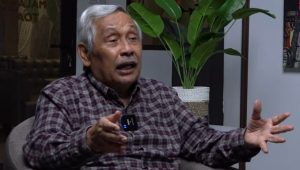 Ketua Umum Perpadi Sutarto Alimoeso di Podcast Forum Ngopdar, Selasa 5/3/2024. I Ari Kurniansyah/Forum Keadilan