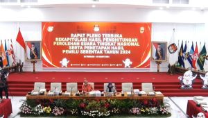 Rapat Pleno Rekapitulasi Suara Tingkat Nasional. I Youtube KPU RI