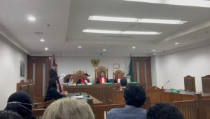 Sidang lanjutan kasus Tindak Pidana Pencucian Uang (TPPU) dan penipuan serta penggelapan puluhan miliar rupiah dengan terdakwa Edi Gunawan di Pengadilan Negeri (PN) Jakarta Pusat, Selasa, 19/3/2024 | Merinda Faradianti/Forum Keadilan