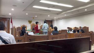 Sidang lanjutan kasus Tindak Pidana Pencucian Uang (TPPU) dan penipuan serta penggelapan puluhan miliar rupiah dengan terdakwa Edi Gunawan di Pengadilan Negeri (PN) Jakarta Pusat, Selasa, 19/3/2024 | Merinda Faradianti/Forum Keadilan