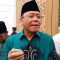 Plt Ketua Umum PPP Muhammad Mardiono usai menyambangi Kantor DPP PKB di Jakarta Pusat, Senin, 29/4/2024
