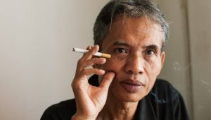 Sastrawan sekaligus penyair Joko Pinurbo atau Jokpin