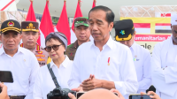 Presiden Jokowi saat memberikan keterangan pers di Lanud Halim Perdanakusuma, Jakarta Timur, Rabu, 3/4/2024 | YouTube Sekretariat Presiden
