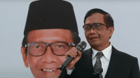Mahfud MD usai pembacaan putusan sengketa Pilpres 2024 di Gedung MK, Jakarta Pusat, Senin, 22/4/2024.