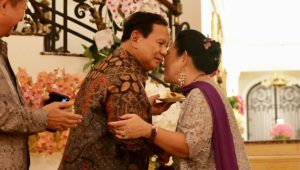 Prabowo Subianto saat menghadiri Perayaan Ulang Tahun Ke-65, Pada Minggu, 14/4/2024. | Instagram @prabowo