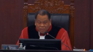 Hakim MK Arief Hidayat dalam sidang sengketa Pilpres 2024 di Gedung MK, Jumat, 5/4/2024. I Youtube/Mahkamah Konstitusi