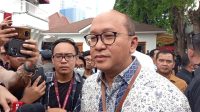Ketua TKN Prabowo-Gibran, Rosan Roeslani usai menghadiri penetapan Prabowo-Gibran sebagai presiden terpilih di KPU RI, Jakarta, Rabu, 24/4/2024. I M.Hafid/Forum Keadilan