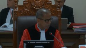Hakim Konstitusi Saldi Isra menjelaskan posisi Arsul Sani dalam menangani sidang sengketa Pileg PPP di MK, Senin, 29/4/2024. I Dok. Mahkamah Konstitusi