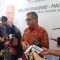 Sekjen PDIP Hasto Kristiyanto saat konferensi pers di media center TPN Ganjar-Mahfud, Menteng, Jakarta Pusat, Senin, 1/4/2024 | M. Hafid/Forum Keadilan