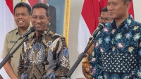 Menteri Agraria dan Tata Ruang (ATR)/Badan Pertanahan Nasional (BPN) Agus Harimurti Yudhoyono (AHY) menyambangi Balai Kota DKI Jakarta, pada Selasa, 2/4/2024. | Instagram @agusyudhoyono