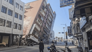 Gempa dahsyat berkekuatan magnitudo 7,7 yang terjadi di Taiwan pada Rabu, 3/4/2024 pagi | Ist