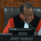 Hakim Arief Hidayat, Ketua Panel III dalam sidang sengketa Pileg 2024 yang digelar di Mahkamah Konstitusi (MK), pada Senin, 29/4/2024. | Youtube Mahkamah Konstitusi