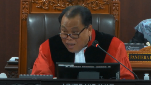 Hakim Mahkamah Konstitusi (MK) Arief Hidayat, Ketua Sidang Panel III | Youtube Mahkamah Konstitusi
