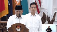 Prabowo Subianto dalam pidatonya di Kantor KPU RI, Jakarta Pusat, Rabu, 24/4/2024 | YouTube KPU RI