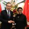 Menteri Luar Negeri (Menlu) Cina Wang Yi dan Menlu Indonesia Retno Marsudi
