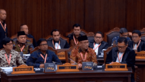 Sidang lanjutan sengketa Perselisihan Hasil Pemilihan Umum (PHPU) Pilpres 2024 dengan agenda saksi ahli KPU-Bawaslu di Gedung Mahkamah Konstitusi (MK), Jakarta Pusat, Rabu, 3/4/2024 | YouTube KPU