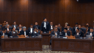 Sidang sengketa Pilpres 2024 di MK, Jakarta Pusat, Jumat, 5/4/2024 | YouTube Mahkamah Konstitusi
