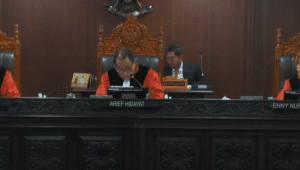 Sidang Sengketa Pileg 2024 di di Gedung Mahkamah Konstitusi (MK), Senin, 29/4/2024. | Youtube Mahkamah Konstitusi